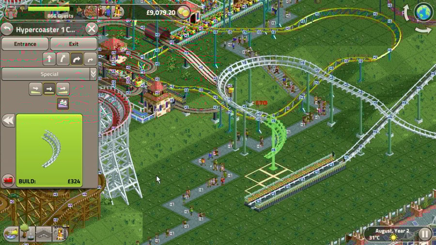 RollerCoaster Tycoon Classic Review - Screenshot 3 of 5