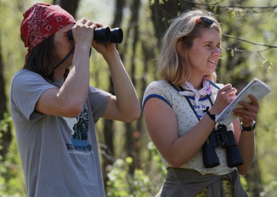 Team Reckless Wrens look for birds