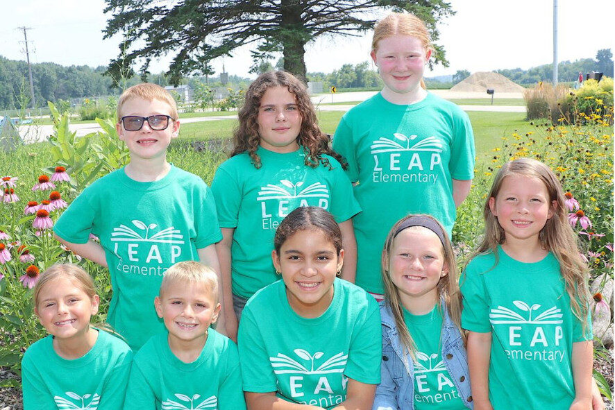 students from LEAP Elementary School