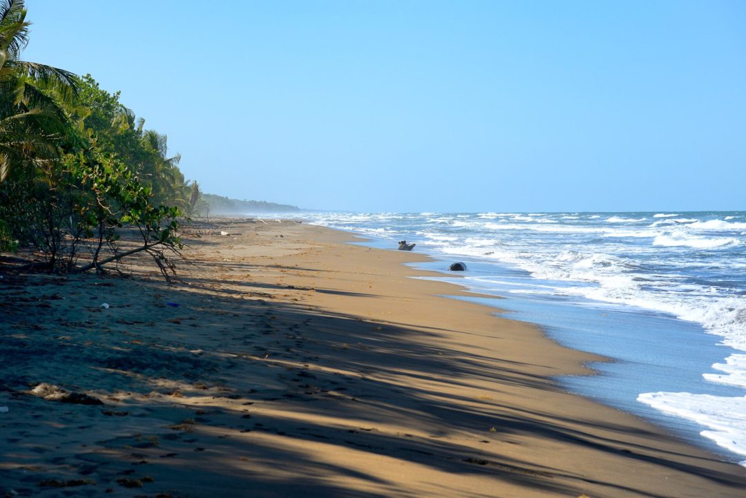 beach shoreline in Costa Rica